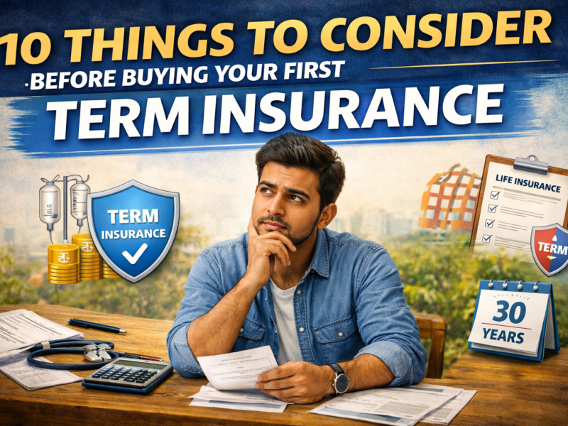 10 Things To Consider Before Buying First Term Insurance